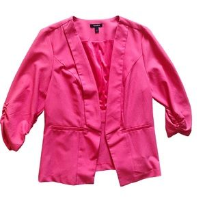 Torrid Open Blazer Jacket Size 2 Coral Pink